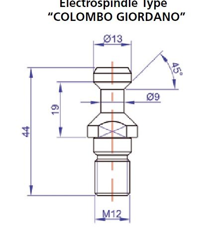 ISO30 Pullstud DIN 69872 Colombo Style P/N PS-F-C