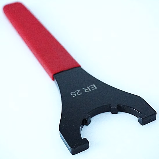 E-Style Wrench, ER25 Slotted Nut, P/N WR-E 1 E-Style Wrench, ER25 Slotted Nut, P/N WR-E