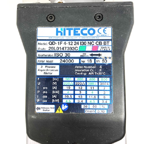 Hiteco Spindle QD-1F, 29L0147393C 3 Hiteco Spindle QD-1F, 29L0147393C - Image 3